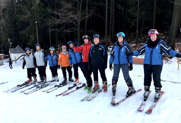 Ski school for adults and also for kids